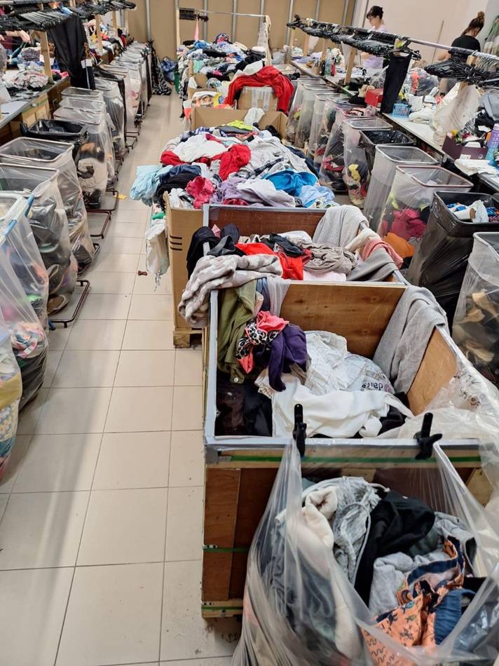 Sorteringsanläggning hos Klädhjälp Sverige AB